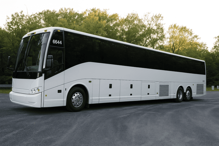 exterior of North Charleston Coach Bus Service coach bus