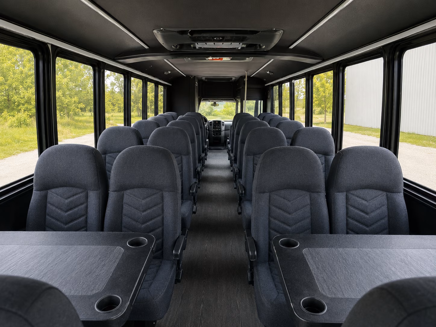 north charleston 15 passenger minibus inside