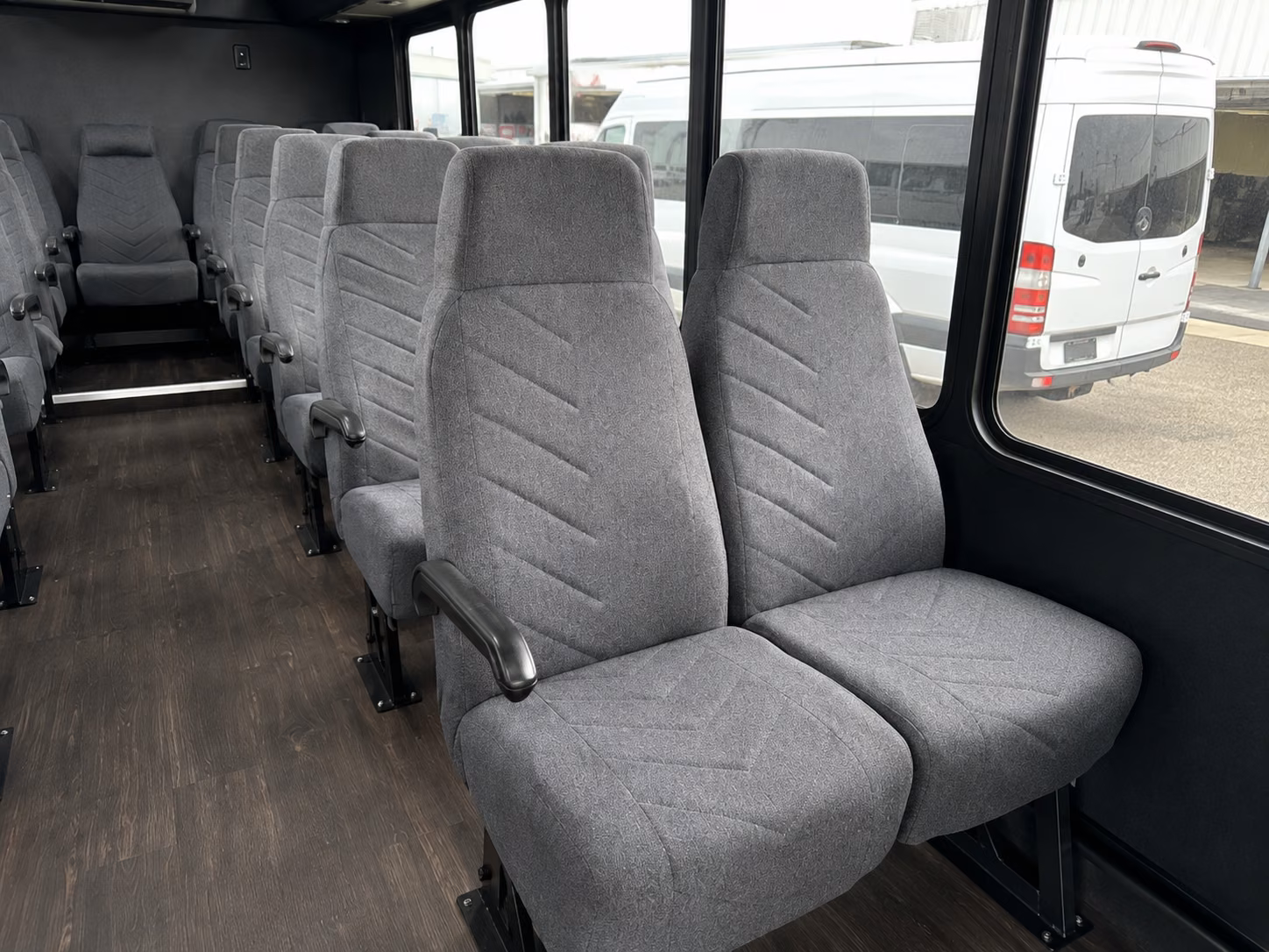 north charleston 18 passenger minibus interior