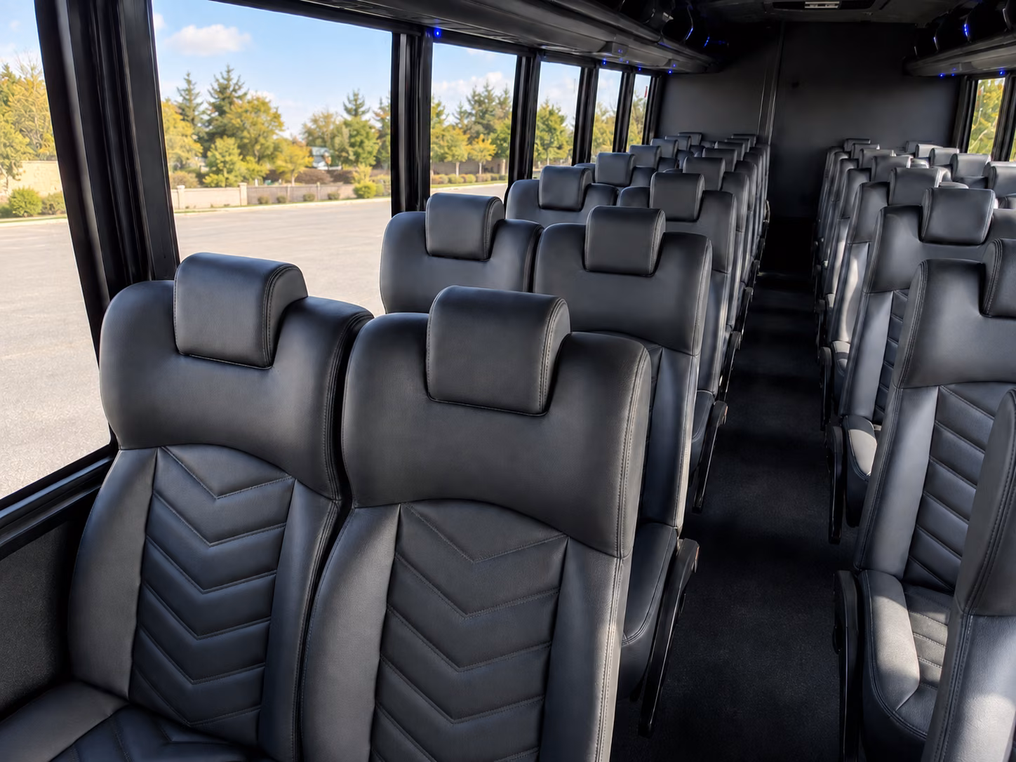 north charleston 20 passenger minibus inside
