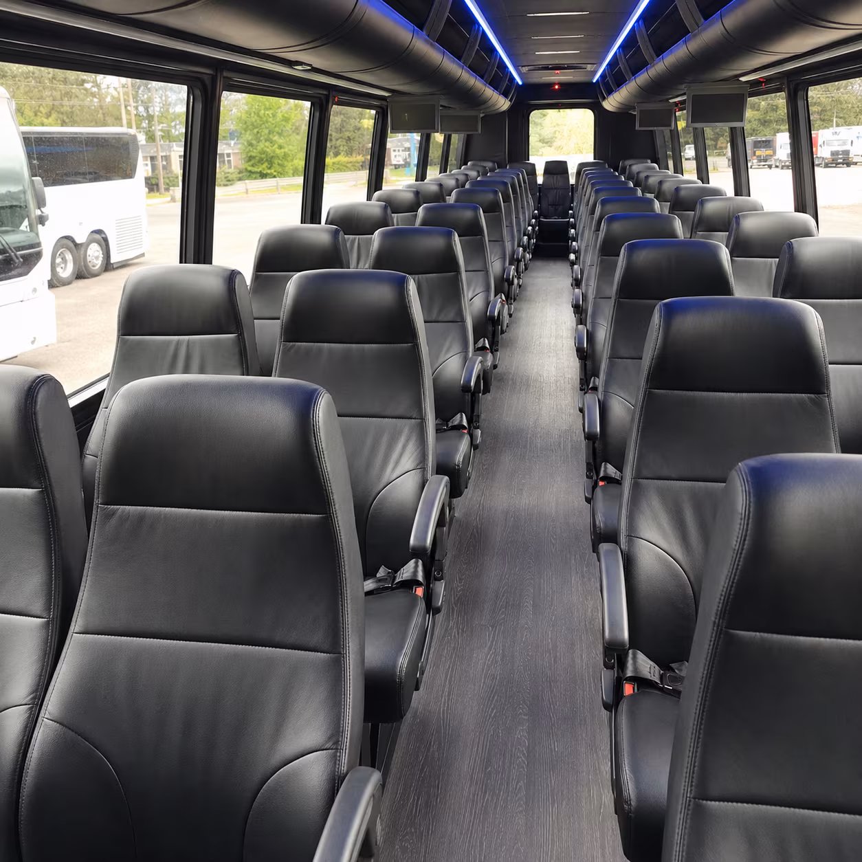 north charleston 25 passenger minibus inside