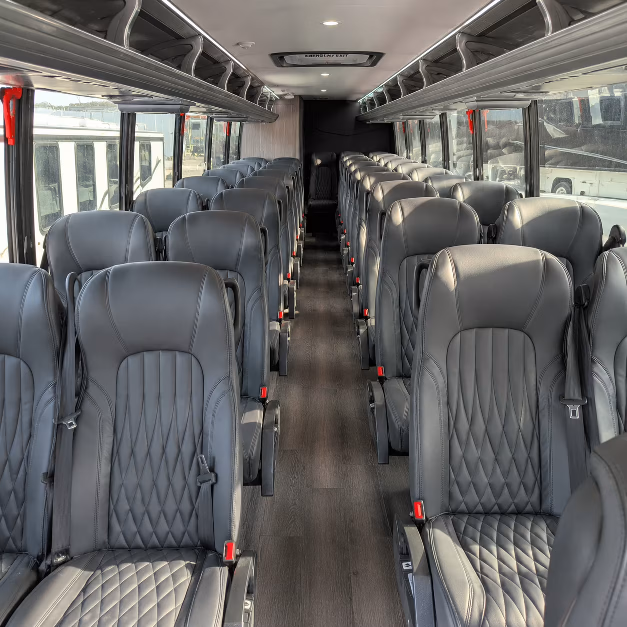 north charleston 28 passenger minibus inside