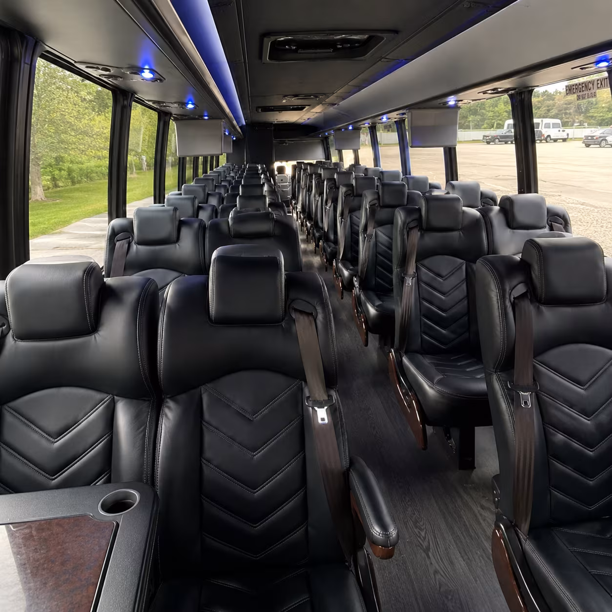 north charleston 35 passenger minibus interior