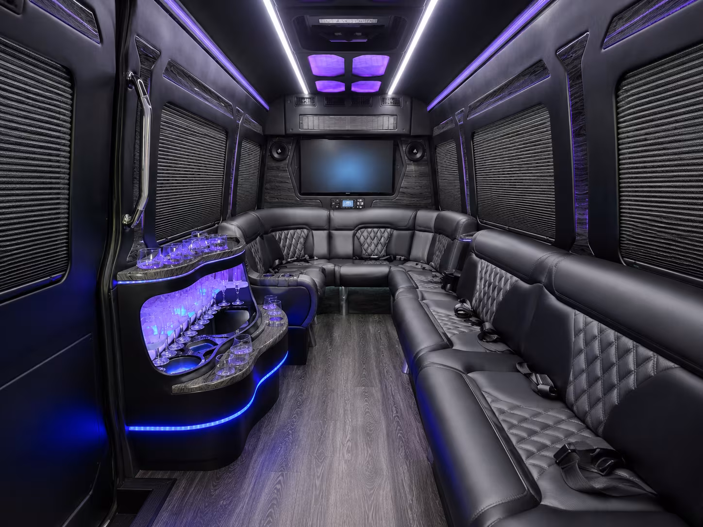 north charleston sprinter limousine inside
