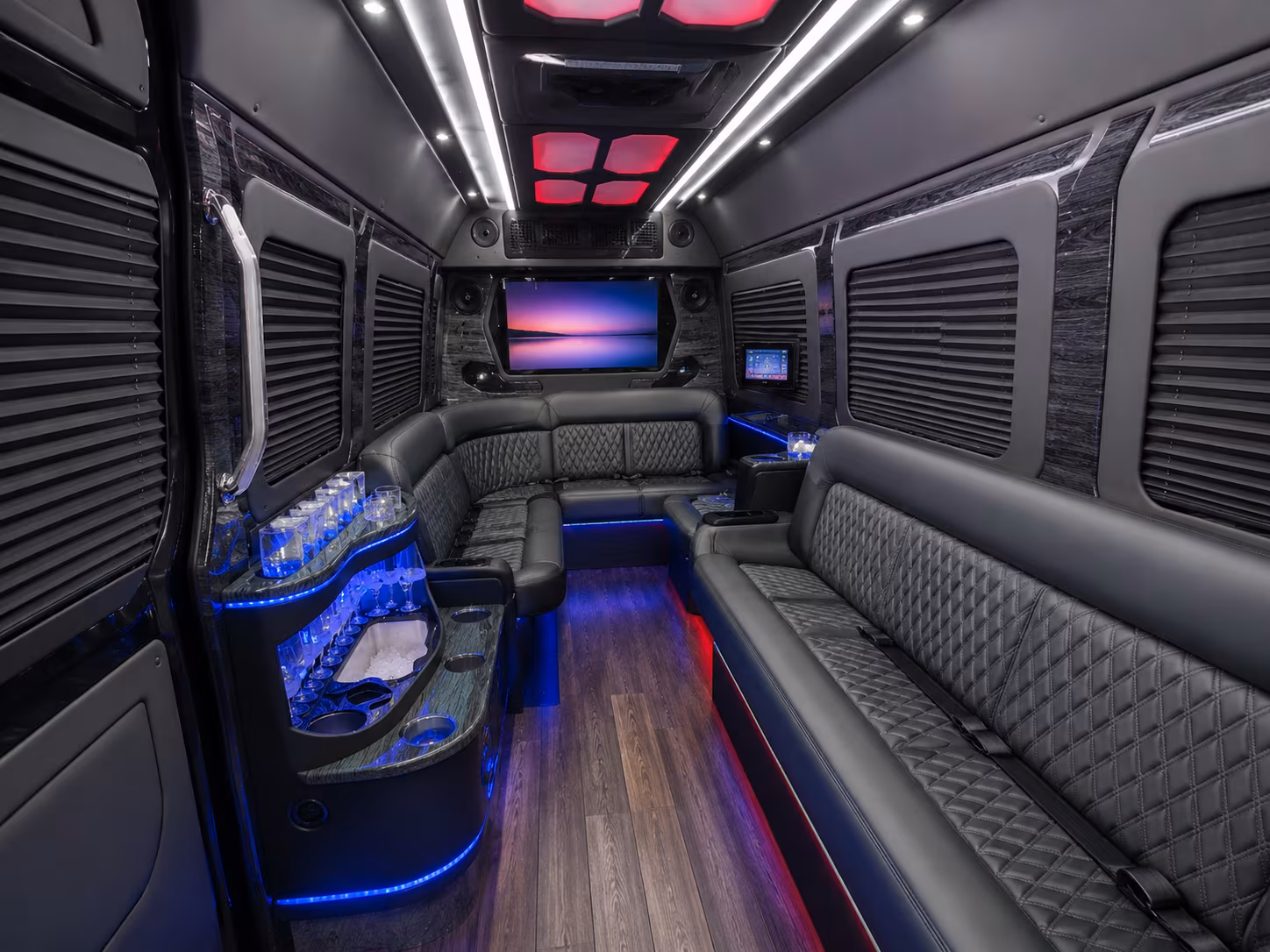 north charleston sprinter limousine interior